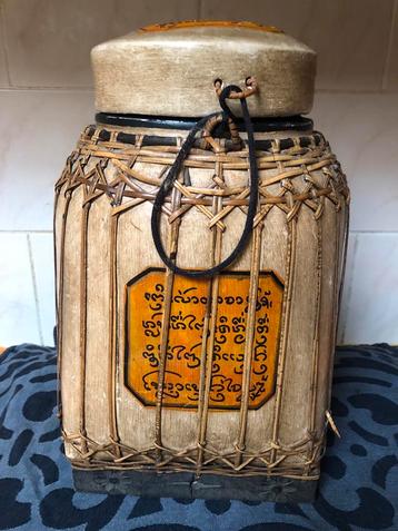 Thaise bamboe rijstcontainer, 37cm beschikbaar voor biedingen