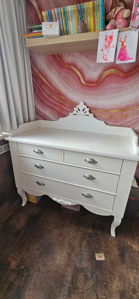 Sierlijke Barok Commode - Opknapper, Kinderen en Baby's, Kinderkamer | Commodes en Kasten, Gebruikt, Commode, 90 tot 105 cm, 75 tot 100 cm