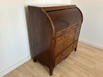 Antieke Houten Secretaire Rolluik Kast, Ophalen