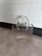 Blokker Glazen Tas Vaas - Elegant Decoratie, Ophalen, Overige kleuren, Nieuw, Glas