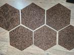 6x kurk prikbord zeskanten, hexagon, zelfklevend kurkwand, Ophalen of Verzenden, Zo goed als nieuw