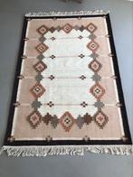 NIEUW Handgeweven wollen vloerkleed kelim röllakan tapijt, Bruin, Scandinavisch design, 100 tot 150 cm, Geen