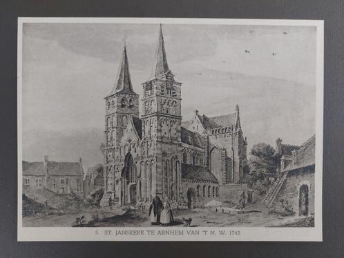 5 / Arnhem Sint Janskerk ten westen   Lichtdruk 1922, Antiek en Kunst, Kunst | Litho's en Zeefdrukken, Ophalen of Verzenden