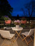 Bistroset, Ophalen, Zo goed als nieuw, Wicker, Stapelbaar