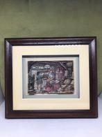 3D schilderijtje Anton Pieck, boekwinkel (220621), Minder dan 50 cm, Ophalen of Verzenden, Zo goed als nieuw, Schilderij