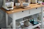 GEZOCHT! Trolley Ikea wit onderstel houten blad, Huis en Inrichting, Wit, Minder dan 100 cm, 25 tot 50 cm, 50 tot 100 cm