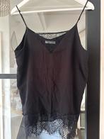 Zwarte top met kant Circle of Trust - maat L, Kleding | Dames, Ophalen of Verzenden, Zo goed als nieuw, Korte mouw