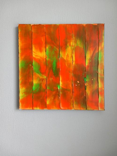 PANEEL 50X50 CM, Antiek en Kunst, Kunst | Schilderijen | Abstract, Ophalen