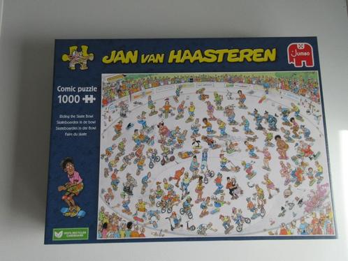 Jan van Haasteren. 1000st. Skateboarden in de bowl, Hobby en Vrije tijd, Denksport en Puzzels, Zo goed als nieuw, Legpuzzel, 500 t/m 1500 stukjes