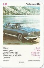 X2 autokaartje oldsmobile ( 8b ), Verzamelen, Ophalen of Verzenden, Zo goed als nieuw, Auto's