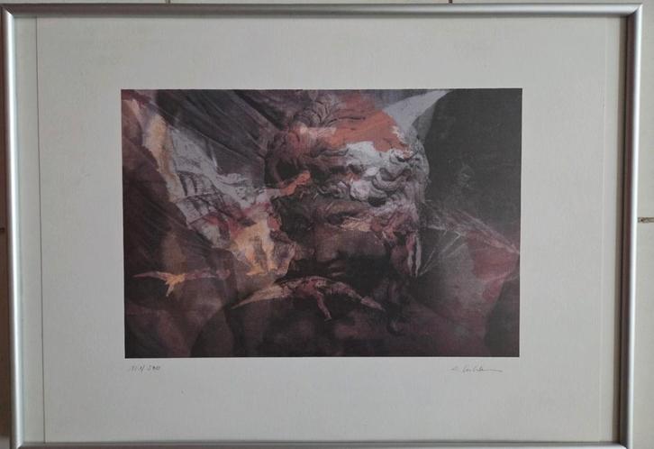 Andreas Kuhlmann, 1955 Marl, D, Artsengel, Antiek en Kunst, Kunst | Schilderijen | Klassiek, Ophalen