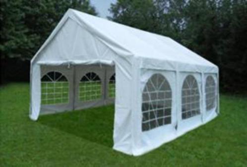 partytent feestverlichting heaters tafels huren, Tuin en Terras, Partytenten, Gebruikt, Partytent, Ophalen