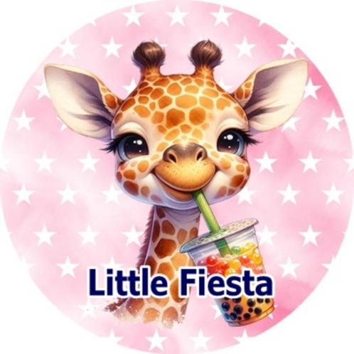 LF3839 icing frosting giraffe 19cm eetbare taart plaat print, Hobby en Vrije tijd, Taarten en Cupcakes maken, Nieuw, Versiering