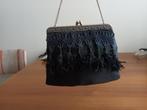 Vintage avond tasje, Sieraden, Tassen en Uiterlijk, Tassen | Damestassen, Ophalen of Verzenden, Gebruikt, Zwart, Avondtasje