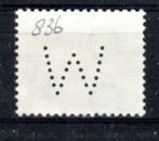 NEDERLAND : 1947 : Perfin &@  W  @& on Y.467A., Ophalen of Verzenden, Na 1940, Gestempeld