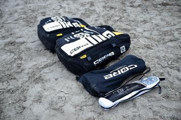 Core GTS 5 set 9m2, 12m2 en Sensor Pro 2 Bar. Kitesurf set. beschikbaar voor biedingen