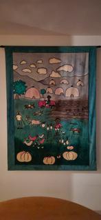 Zuid-Afrikaans Wandkleed met Ophangstang, Antiek en Kunst, Ophalen