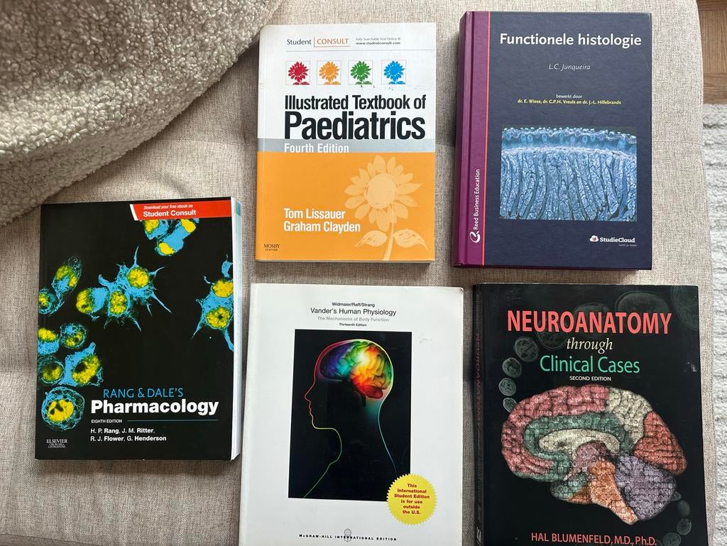 Geneeskunde studieboeken, Ophalen of Verzenden