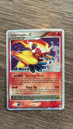 Pokémon card Infernape lv.X 121/130* Holo year 2007, Ophalen of Verzenden, Losse kaart, Zo goed als nieuw