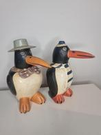 Zeldzaam 1940 houtsnijwerk pinguïns, Ophalen of Verzenden