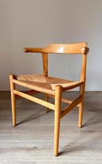 4 Hans J. Wegner design eetkamerstoelen, Ophalen, Gebruikt, Vier