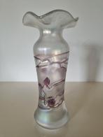 Vintage vaas iriserend glas Poschingen, craquelé met luster, Antiek en Kunst, Antiek | Glas en Kristal, Ophalen of Verzenden