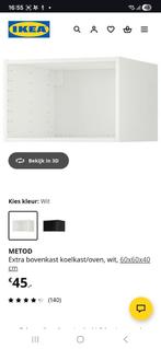 Ikea Metod bovenkasten keukenkast, Ophalen, Wit, 50 tot 100 cm, Minder dan 100 cm