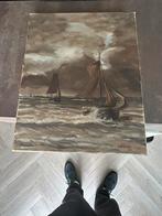 H hispet 1985 50x40, Antiek en Kunst, Kunst | Schilderijen | Klassiek, Ophalen of Verzenden