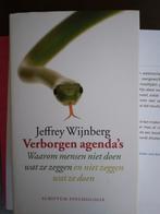 Verborgen agenda's-Jeffrey Wijnberg, Gelezen, Ophalen of Verzenden