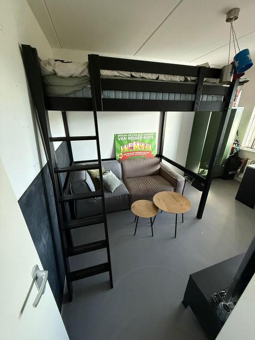 Hoogslaper ikea in nieuwstaat, Huis en Inrichting, Slaapkamer | Stapelbedden en Hoogslapers, Zo goed als nieuw, Hoogslaper, 90 cm