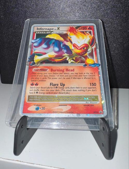 Infernape LV.X DP10 te koop!, Hobby en Vrije tijd, Verzamelkaartspellen | Pokémon, Zo goed als nieuw, Losse kaart, Ophalen of Verzenden