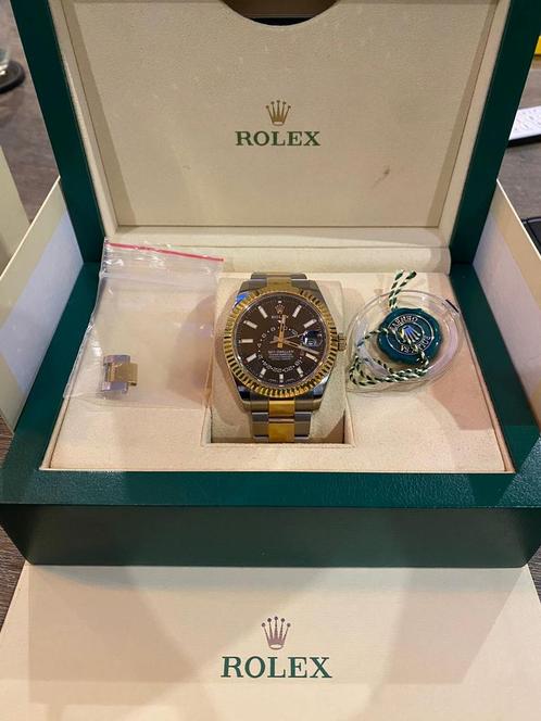 Rolex sky-dweller 326933, Sieraden, Tassen en Uiterlijk, Horloges | Heren, Zo goed als nieuw, Polshorloge, Rolex, Goud, Staal