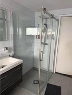 Douchecabine met schuifdeur chroom 120x90 cm *Gebruikt*, Doe-het-zelf en Verbouw, Sanitair, Ophalen, Gebruikt, Glas, Douche