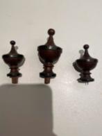 Originele houten set antieke tollen staartschipperklokje, Ophalen of Verzenden, Zo goed als nieuw, Poppenhuis