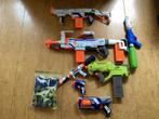 Partij nerf guns met zak projectielen, Ophalen, Gebruikt