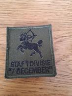 staf 1e divisie 7 december  (mp15/37), Verzamelen, Embleem of Badge, Nederland, Landmacht, Verzenden
