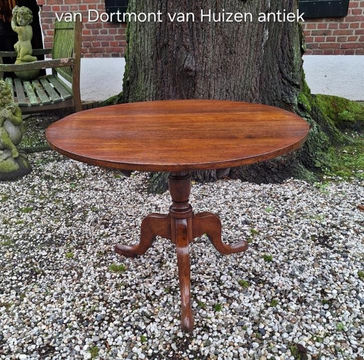 Tilttop tafel salontafel bijzettafel, Antiek en Kunst, Antiek | Meubels | Tafels, Ophalen