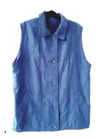 Jasje, blazer zonder mouwen maat 44 - vintage -, Kleding | Dames, Blauw, Maat 42/44 (L), Ophalen of Verzenden, Jasje