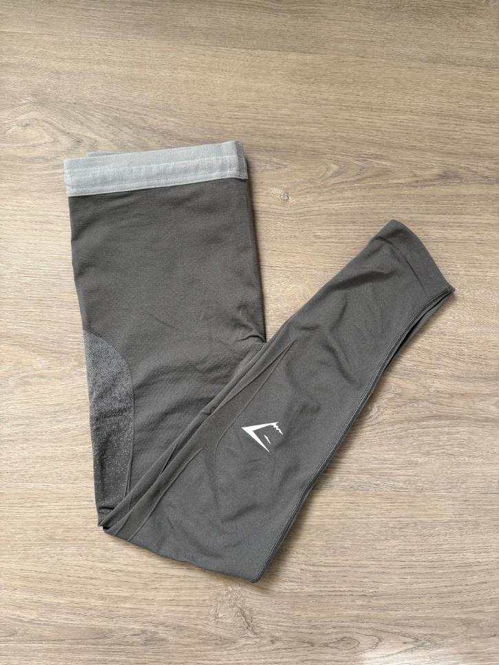Gymshark seamless tights khaki maat L (nieuw), Kleding | Heren, Sportkleding, Nieuw, Fitness, Maat 52/54 (L), Groen, Ophalen of Verzenden