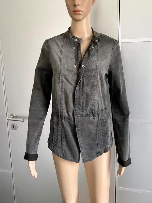 i641 Expresso mt. 38=M spijkerjasje jasje jeans blazer grijs, Kleding | Dames, Jasjes, Kostuums en Pakken, Zo goed als nieuw, Jasje