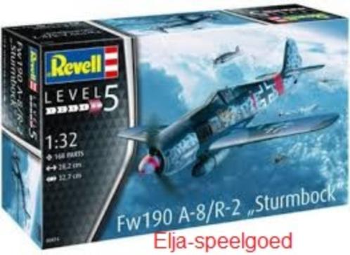 Revell FW 190 A-8 Sturmbock (1944) 1:32 3874 modelbouw, Hobby en Vrije tijd, Modelbouw | Vliegtuigen en Helikopters, Nieuw, Groter dan 1:72