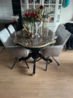 Antieke eettafel, Ophalen of Verzenden, Zo goed als nieuw, 4 tot 6 stoelen