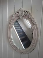 Ovale vintage spiegel met ornamenten 82 x 60 cm, Ophalen, Ovaal, 100 tot 150 cm
