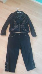 Velours Pak - Stijlvol en Comfortabel!, Maat 38/40 (M), Kostuum of Pak, Zwart, Ophalen of Verzenden