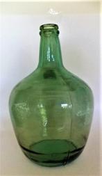 Grote groen glazen bolle fles, gistfles (7938), Antiek en Kunst, Curiosa en Brocante, Ophalen