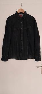 Jeans blouse overhemd, Kleding | Heren, Overhemden, Ophalen of Verzenden, Zo goed als nieuw, Zwart