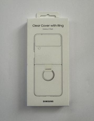 Samsung galaxy z flip 4 case clear cover with ring | hoesje beschikbaar voor biedingen