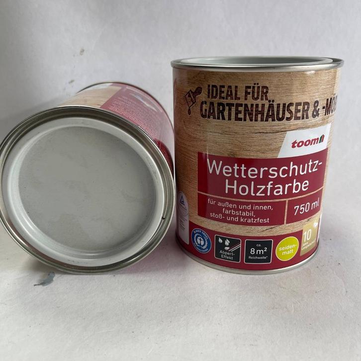 Toom Weerbestendig Verf Lak RAL 7035 Licht Grijs 750ml, Doe-het-zelf en Verbouw, Verf, Beits en Lak, Nieuw, Verf, Minder dan 5 liter