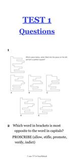 Gezocht: hulp bij voorbereiding capaciteitentest / IQ-test