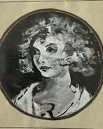 Originele pen tekening naar Sir Joshua Reynolds, Antiek en Kunst, Ophalen of Verzenden